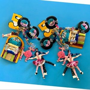 RARE Lunch at the Ritz 50’s Novelty Earrings